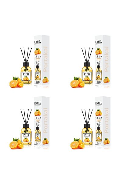 Eyfel Set 4x Odorizant de camera cu bete Eyfel, Portocala, 120 ml