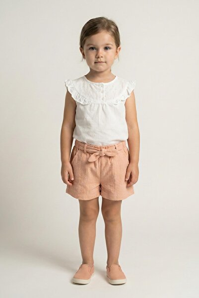 Mutlu Kids Zero Sleeve T-Shirt and Shorts Girl's Set