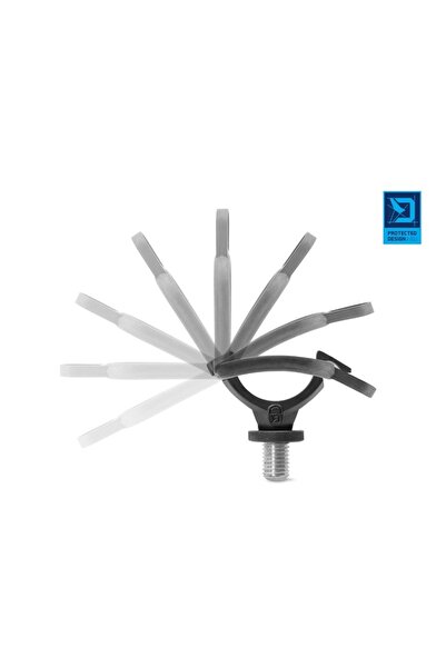 DELPHİN Suport tijă sistem de siguranță LOX / 1x suport + 2x benzi elastice