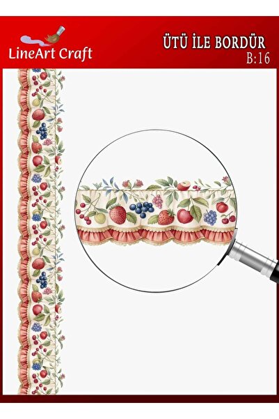 LİNEART B16 Bordür Rubon, Ütü Transfer 5*150 cm