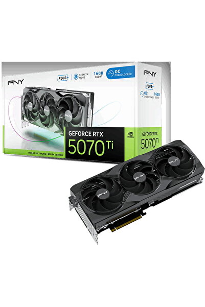 PNY Placă video GeForce RTX 5070 Ti Triple Fan Plus 16GB OC DLSS 4