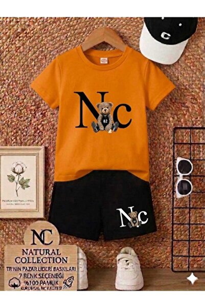 Nice Clothes Σετ δύο τεμαχίων - Πορτοκαλί - Σύντομο