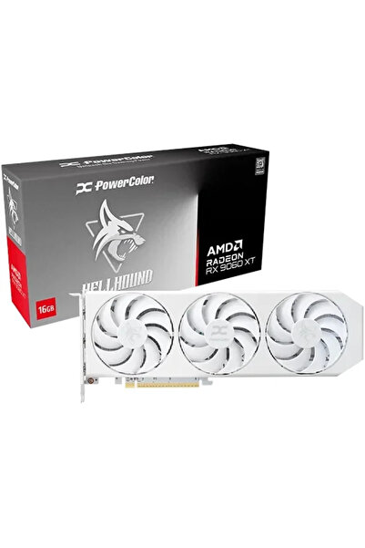 POWERCOLOR Placă video Radeon RX9060XT Hellhound Spectral White OC 16GB