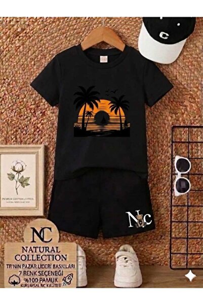 Nice Clothes Tricou și pantaloni scurți de vară pentru copii, unisex (imprime...