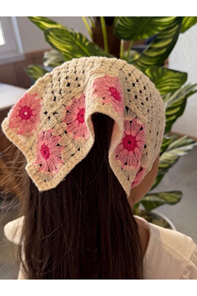 Toka Kutum Kids Store Pink Knitted Bohemian Bandana