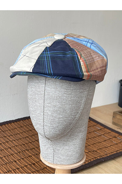 Rupen Kraft Καλοκαιρινό λινό καπέλο Peaky Blinders με επένδυση και ελαστικό σ...