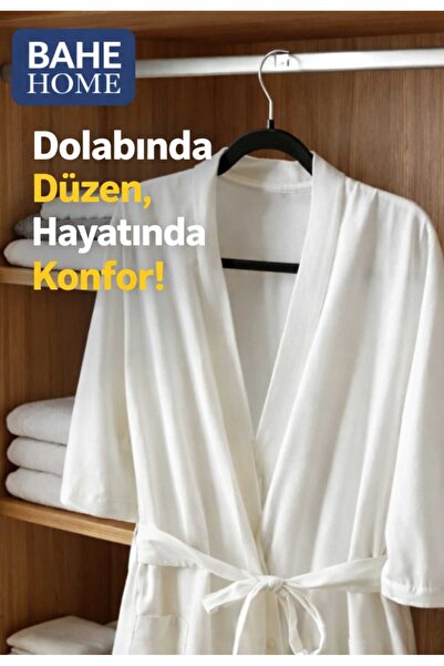 bahe home Tekli Çok Amaçlı Askı Kaymaz Tasarım Dolap Düzenleyici Yer Tasarruf...
