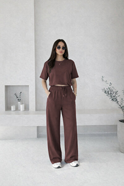 BARLİZ Seturi bluză și pantaloni - Maro - Regular