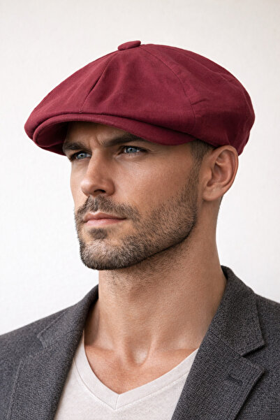 Rupen Kraft Καλοκαιρινό λινό καπέλο Peaky Blinders με επένδυση και ελαστικό σ...