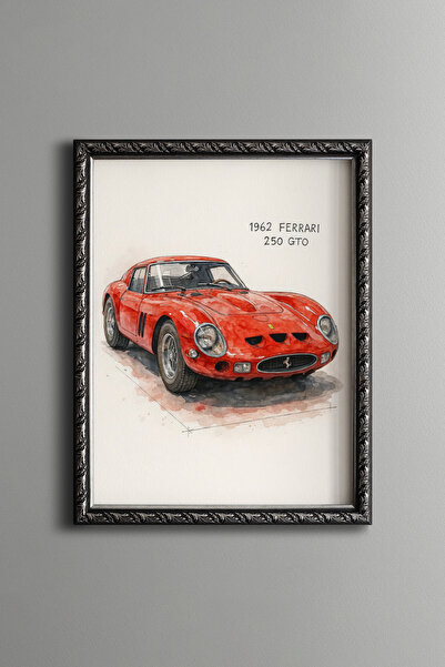 epiqart Classic Sports Car – Vintage Patterned Frame – Slim Model