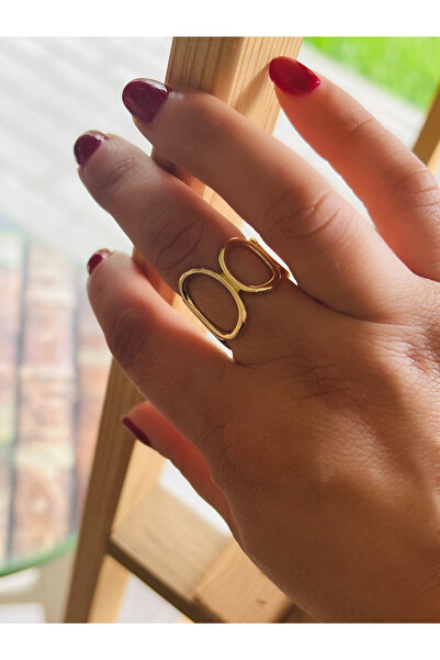 ACAR TAKI Steel Rings - Gold-colored - Zircon