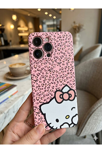 OVADA Redmi 12 Uyumlu Hello Leopar Desenli Silikon Telefon Kılıfı