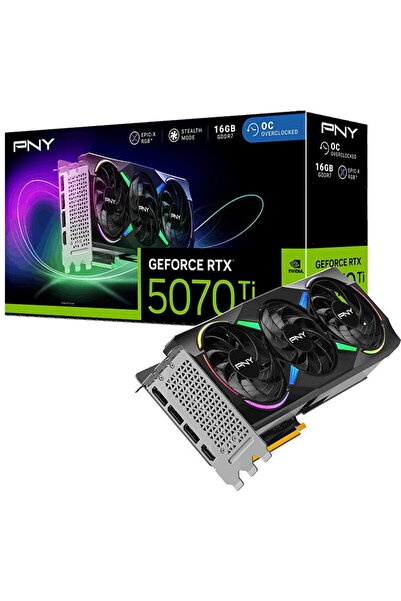 PNY Placă video RTX5070 TI, 16GB, GDDR7, RGB, 256bit