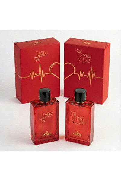 CORAL PERFUMES كورال يو آند مي عطر أو دو بارفان طقم من قطعتين 80 مل لكل منهما...