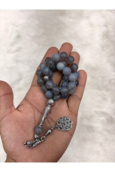 SBH سبحه حجر عقيق الرصاصي