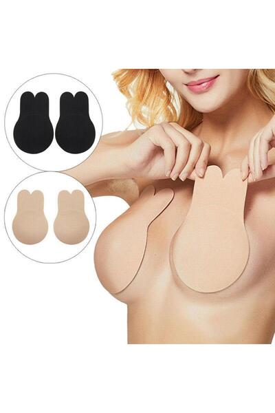 Munico 1 Çift Dikişsiz Kendinden Yapışkanlı Sütyen Görünmez Backless Sütyen P...