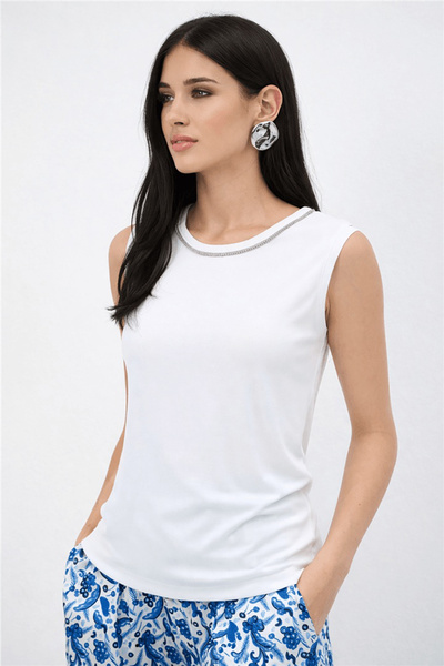 Fashion Friends Κανονική εφαρμογή, Αθλητικό Φανελάκι με Λαιμόκοψη Ποδηλάτου κ...