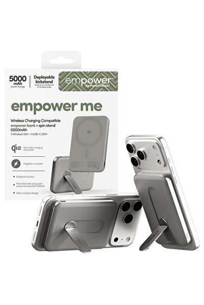 Panzer Glass Baterie externă empowery by PanzerGlass, suport rotativ, 5000mAh...