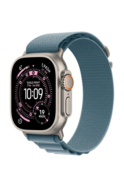 Apple Smartwatch Watch Ultra 3, GPS + Cellular, Carcasă din Titan 49mm, Albas...