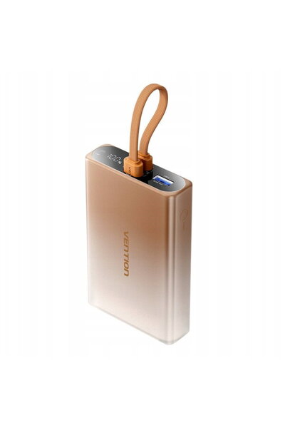 Vention Baterie externă de 10000mAh cu afișaj LED, USB-C + Lightning + USB-A,...