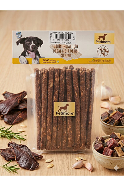 Petimore Munchy Dana Ciğerli Köpek Ödül Çubuğu 15’li Paket 12 cm uzunluk| Lez...