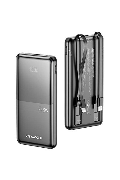 AWEI Εξωτερική Μπαταρία 10000mAh P76K 22,5W 4 θύρες φόρτισης