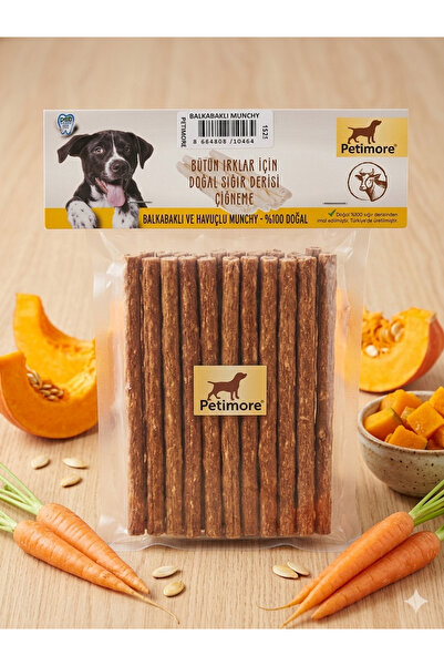 Petimore Munchy Bal Kabaklı & Havuçlu Köpek Ödül Çubuğu 15’li Paket 12 cm | D...
