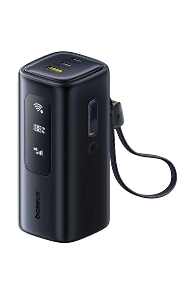 Baseus Baterie externă EnerGeek GX11 MiFi, 20000 mAh, 67 W, Suport 4G, 2x USB...