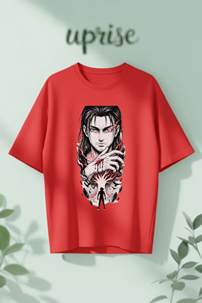 Vordevia T-Shirt - Κόκκινο - Oversize