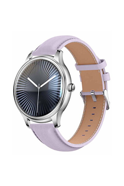 COLMI Smartwatch L28 Argintiu-Violet + Curea din piele violetă