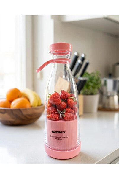 sepetrota Mix-Go | Şarjlı Taşınabilir Kablosuz Smoothie Blender Pembe