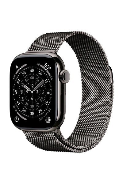Apple Smartwatch Watch 11 GPS + Cellular, Carcasă Slate Titanium 42mm, Curea ...