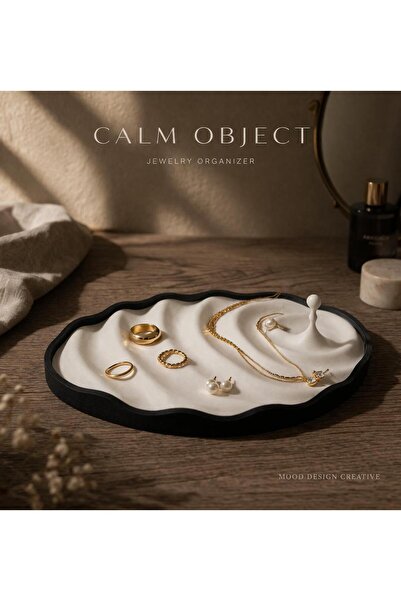 MoodDesign CALM OBJECT - FLOW TRAY I Minimal Takı Organizer & Tütsülük & Deko...