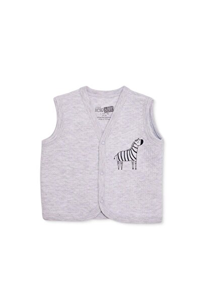 ebebek Hello Baby HelloBaby Erkek Bebek Kapitone Yelek Çıtçıtlı V Yaka Sleeve...