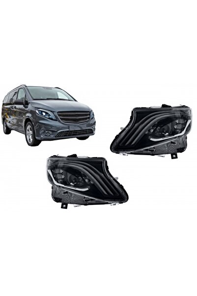 tuningset Πλήρεις προβολείς LED κατάλληλοι για Mercedes V-Class Vito W447 201...