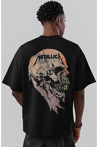 SEVBANO Μπλουζάκι Unisex Oversize με στάμπα στην πλάτη του συγκροτήματος Meta...