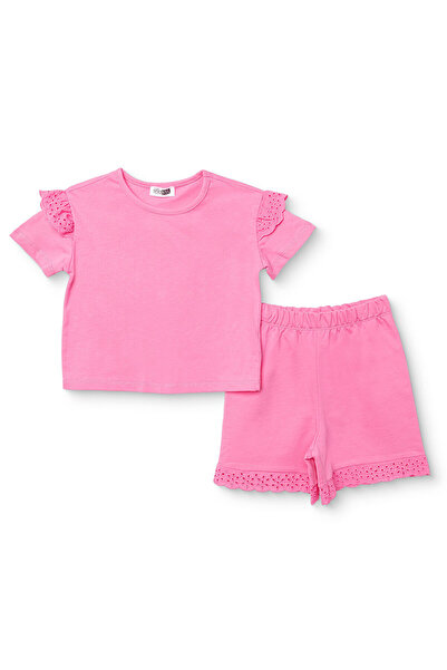 ebebek Hello Baby HelloBaby Kız Bebek Bluz-Şort Bisiklet Yaka Short Sleeve Reçme