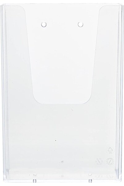 Europel Wall-Mounted Brochure Holder for 1/3 A4 Size, Clear Acrylic Literatur...