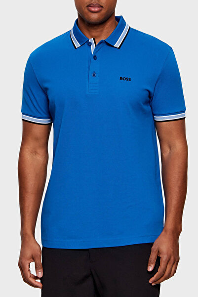 BOSS Pamuklu Regular Fit Logolu Düğmeli Polo Erkek POLO 50469055 429