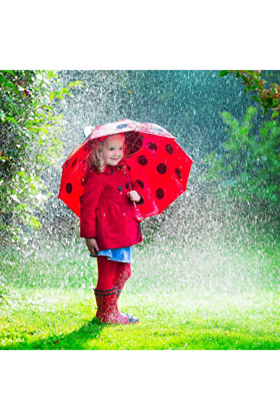 OSKA GLOBAL Ladybug Design Children's Whistle Umbrella