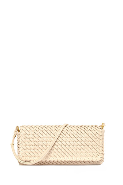 Derimod Γυναικεία Κρεμ Πλεκτή Τσάντα Ώμου 26PBD247029