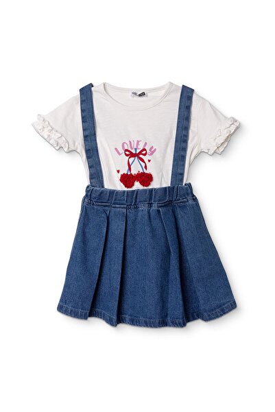 ebebek Hello Baby HelloBaby Kız Bebek Bluz-Şort Kiraz Baskılı Düğmeli Bisikle...