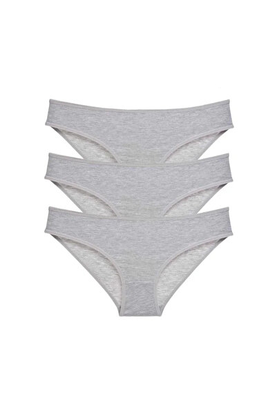 Generic Brand Gray Lycra Super Eco Women's Slip Set - 3 Pieces