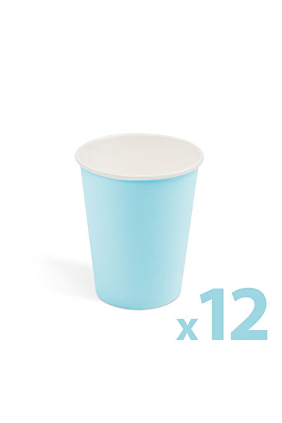 FAMİLY Pahare carton albastre 250 ml, set 12 buc, pahare de unica folosinta p...