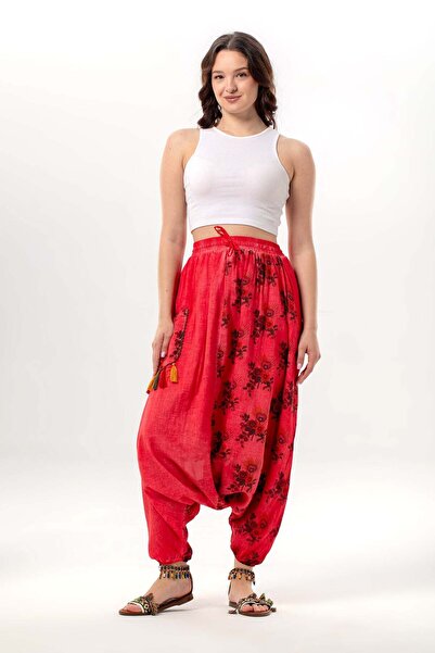 Eliş Şile Bezi Αυθεντικό καλοκαιρινό γυναικείο σάλι από ποπλίνα με φούντες κα...