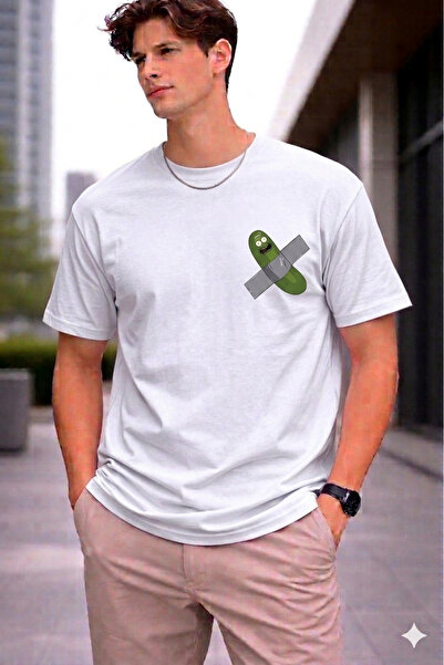 VODEXA Μπλουζάκι Unisex Oversize με στάμπα πλαγκτόν, 100% βαμβάκι, άνετη εφαρ...