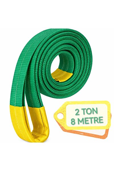 6:1 / 2 TON 8 METRE GÖZLÜ POLYESTER Sapan-Çekme Halatı