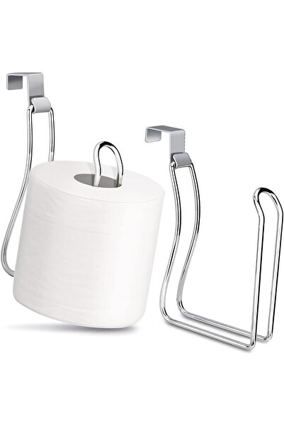 Arabest 2-Piece Toilet Paper Holder,Over-Tank & Wall Mount,Stainless Steel,Ch...