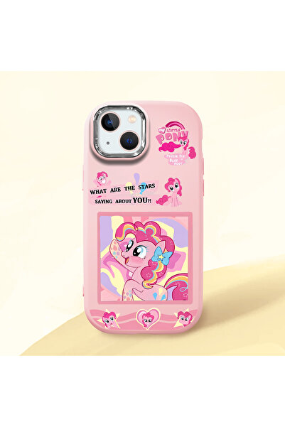 ucuc iPhone 13/14 Uyumlu Darbe Emici Kamera Korumalı pembe Silikon Kılıf