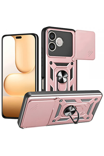 Stef's Cat Case for Honor 600 Lite, Stef's Cat, CamShield, Rose Gold